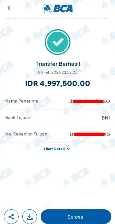 Bukti Transfer