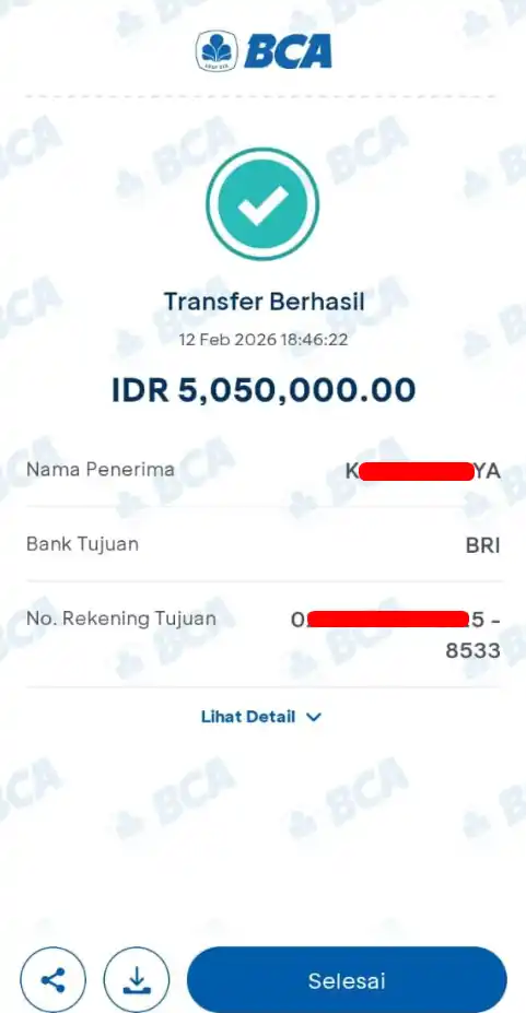 Bukti Transfer